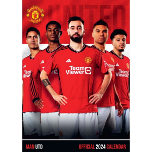 Manchester United Fc - Manchester United Fc 2024 A3 Calendar in the group MERCH / Calender 2024 at Bengans Skivbutik AB (4406392)