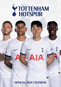 Tottenham Hotspur Fc - Tottenham Hotspur Fc 2024 A3 Calendar in the group MERCH / Calender 2024 at Bengans Skivbutik AB (4406396)