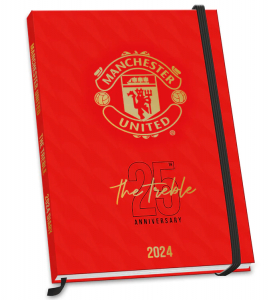 Manchester United Fc - Manchester United Fc 2024 A5 Diary in the group MERCH / Calender 2024 at Bengans Skivbutik AB (4406429)