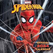 Spider-Man - Spider-Man 2024 Square Calendar in the group MERCH / Calender 2024 at Bengans Skivbutik AB (4406472)