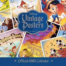 Disney - Disney Vintage Posters 2024 Square Calen in the group MERCH / Calender 2024 at Bengans Skivbutik AB (4406488)