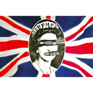 Sex Pistols - God Save The Queen Textile Poster in the group MERCHANDISE / Merch / Punk at Bengans Skivbutik AB (4408522)