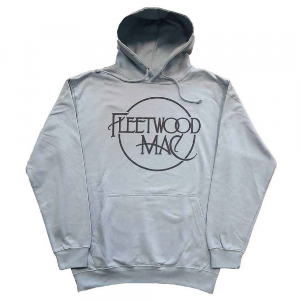 Fleetwood Mac - Classic Logo (Light Blue) Uni Pullover Hoodie in the group MERCH / Clothing / Hoodies at Bengans Skivbutik AB (4414432r)