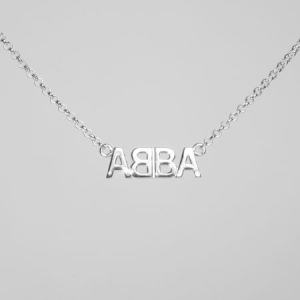 Abba - Silver Necklace Abba Logo in the group Julspecial19 at Bengans Skivbutik AB (456380)