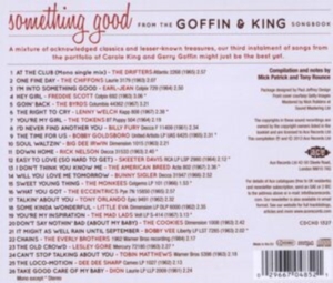 Various Artists - Something Good From The Goffin & Ki in the group CD / Pop-Rock at Bengans Skivbutik AB (501600)