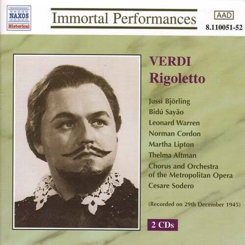 Giuseppe Verdi - Rigoletto in the group CD / Klassiskt at Bengans Skivbutik AB (502119)
