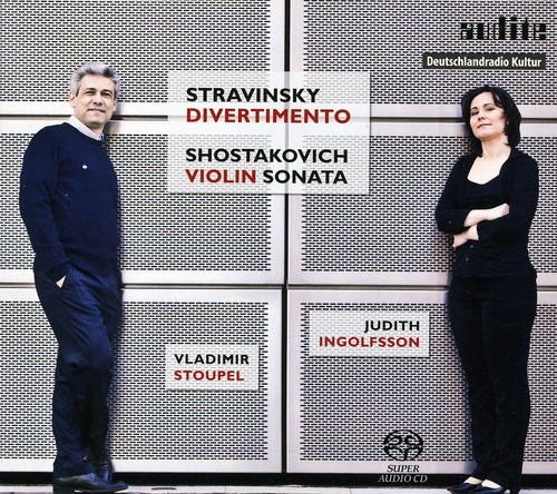 Stravinsky - Shostakovich /Stoupel - Ing - Divertimento - Violin sonata in the group CD / Klassiskt at Bengans Skivbutik AB (504324)