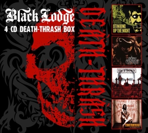 Various Artists - Black Lodge - Death Thrash 4Cd Box in the group CD / Hårdrock,Svensk Musik at Bengans Skivbutik AB (510163)