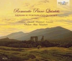 Various Composers - Romantic Piano Quintets in the group Externt_Lager /  at Bengans Skivbutik AB (519776)