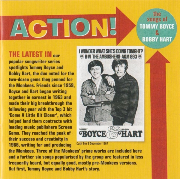 Various Artists - Action! The Songs Of Tommy Boyce & in the group CD / Bestsellers at Bengans Skivbutik AB (523898)
