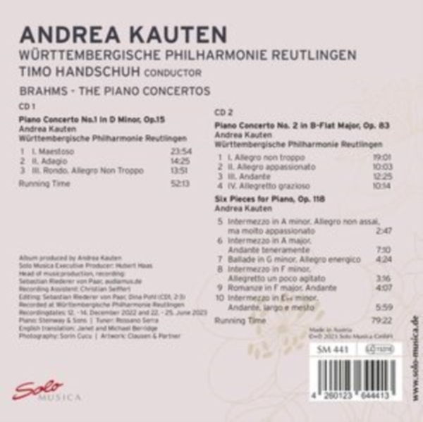 Brahms Johannes - The Piano Concertos in the group CD / Bestsellers at Bengans Skivbutik AB (5506115)