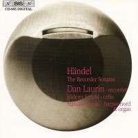 Handel George Frideric - Recorder Sonatas in the group Externt_Lager /  at Bengans Skivbutik AB (550708)