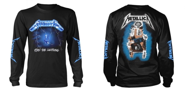 Metallica - L/S Ride The Lightning (M) in the group MERCH / Clothing / T-shirts at Bengans Skivbutik AB (5507774)