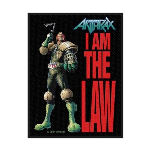 Anthrax - I Am The Law Standard Patch in the group MERCHANDISE / Accessoarer / Hårdrock at Bengans Skivbutik AB (5508613)