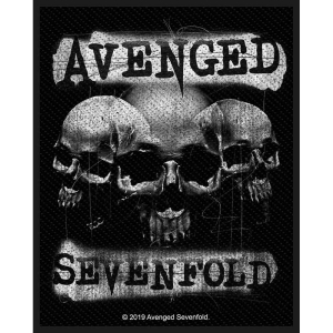Avenged Sevenfold - Patch - 3 Skulls in the group MERCHANDISE / Accessoarer / Hårdrock at Bengans Skivbutik AB (5508616)