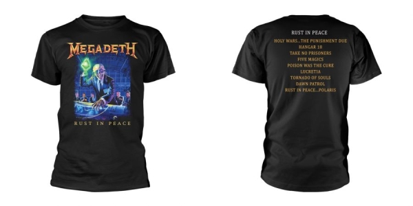 Megadeth - T/S Rust In Peace (Xxxl) in the group MERCH / Clothing / T-shirts at Bengans Skivbutik AB (5508937)