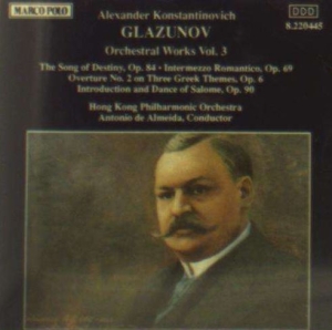 Glazunov Alexander - Song Of Destiny/Ov in the group CD at Bengans Skivbutik AB (5510084)