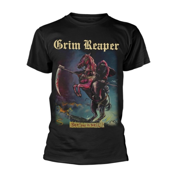 Grim Reaper - T/S See You In Hell (Xxl) in the group MERCH / Clothing / T-shirts at Bengans Skivbutik AB (5510247)