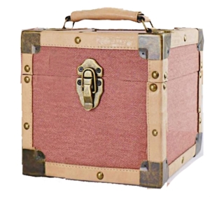 Vinyl Storage - 7 Inch 50 Record Carry Case Burgundy.. in the group OTHER / Vinyltillbehör at Bengans Skivbutik AB (5512359)