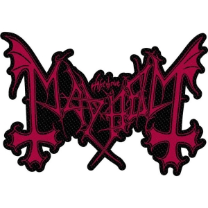 Mayhem - Logo Cut Out Standard Patch in the group MERCHANDISE / Accessoarer / Hårdrock at Bengans Skivbutik AB (5513957)