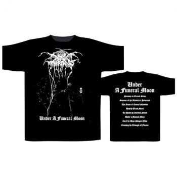 Darkthrone - T/S Under A Funeral Moon/Album (Xxl in the group MERCH / Clothing / T-shirts at Bengans Skivbutik AB (5514034)