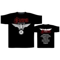 Saxon - T/S Wheels Of Steel (L) in the group MERCHANDISE / T-shirt / Hårdrock at Bengans Skivbutik AB (5514039)