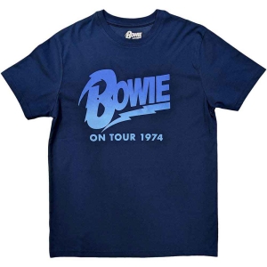 David Bowie - On Tour 1974 Uni Denim    in the group MERCH / T-Shirt /  at Bengans Skivbutik AB (5516043r)