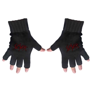 Slayer - Scratched Logo Fingerless Gloves in the group MERCHANDISE / Merch / Hårdrock at Bengans Skivbutik AB (5517617)