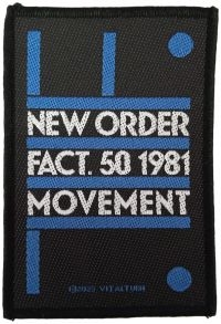 New Order - Patch Fact 50 (10,1 X 8,5 Cm) in the group MERCHANDISE / Patch / Pop-Rock at Bengans Skivbutik AB (5517867)