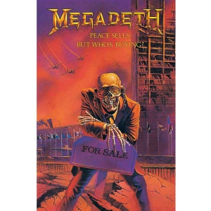 Megadeth - Peace Sells Textile Poster in the group MERCHANDISE / Merch / Hårdrock at Bengans Skivbutik AB (5518159)