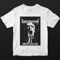 Wormwood - T/S Vomiting Astral Shit (S) White in the group MERCHANDISE / Accessoarer / Nyheter / Hårdrock at Bengans Skivbutik AB (5518814)