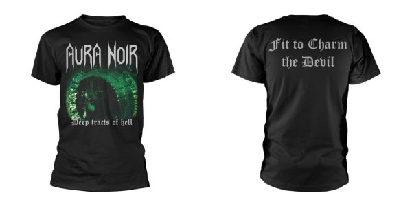 Aura Noir - T/S Deep Tracts Of Hell (L) in the group MERCH / Clothing / T-shirts at Bengans Skivbutik AB (5519182)
