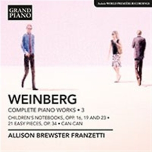 Weinberg - Piano Works Vol 3 in the group Externt_Lager /  at Bengans Skivbutik AB (552053)