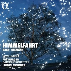 Vox Luminis Freiburger Barockorche - Bach & Telemann: Himmelfahrt in the group OUR PICKS / Frontpage - CD New & Forthcoming at Bengans Skivbutik AB (5521325)