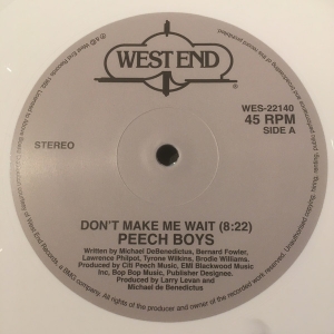 Peech Boys - Don't Make Me Wait (White Vinyl) in the group VINYL / RnB-Soul at Bengans Skivbutik AB (5522998)