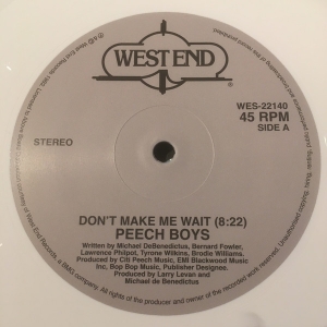 Peech Boys - Don't Make Me Wait (White Vinyl) in the group Labels /  at Bengans Skivbutik AB (5522998)