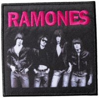 Ramones - Patch Band Photo (10 X 10 Cm) in the group MERCHANDISE / Patch / Heavy Metal at Bengans Skivbutik AB (5523489)