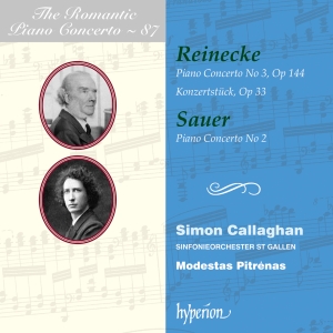 Simon Callaghan Sinfonieorchester - Reinecke & Sauer: Piano Concertos in the group CD / Upcoming releases / Classical at Bengans Skivbutik AB (5523549)