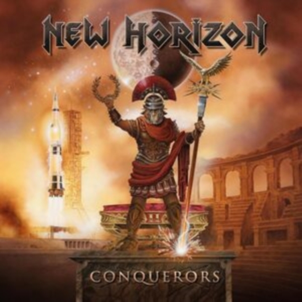 New Horizon - Conquerors (Orange Marble Vinyl) in the group VINYL / Hårdrock at Bengans Skivbutik AB (5524421)