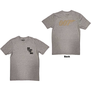 James Bond - No Time To Die & Logo Uni Grey    in the group MERCH / T-Shirt /  at Bengans Skivbutik AB (5524513r)