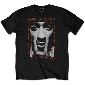 Tupac - What Of Fame? Uni Bl    in the group MERCHANDISE / T-shirt / Hip Hop-Rap at Bengans Skivbutik AB (5524684)