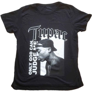 Tupac - Only God Text Lady Bl    in the group MERCHANDISE / T-shirt / Hip Hop-Rap at Bengans Skivbutik AB (5524818r)