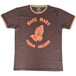Tupac - Hail Mary Ringer Uni Brown    in the group MERCHANDISE / T-shirt / Hip Hop-Rap at Bengans Skivbutik AB (5524825r)