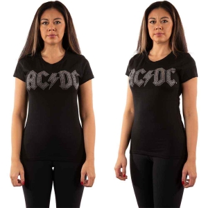 Ac/Dc - Logo Diamante Lady Bl    in the group MERCH / Minsishops-merch / Ac/Dc at Bengans Skivbutik AB (5525377r)
