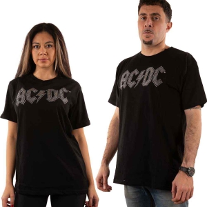 Ac/Dc - Logo Diamante Uni Bl    in the group MERCH / Minsishops-merch / Ac/Dc at Bengans Skivbutik AB (5525378r)