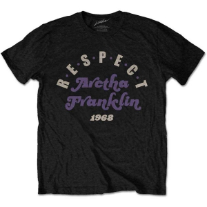 Aretha Franklin - Respect Uni Bl    in the group MERCHANDISE / T-shirt / Jazz at Bengans Skivbutik AB (5525796r)