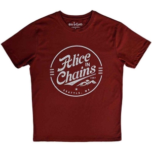 Alice In Chains - Circle Emblem Uni Red    in the group MERCH / T-Shirt /  at Bengans Skivbutik AB (5525807r)