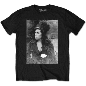Amy Winehouse - Flower Portrait Uni Bl   (XL) in the group MERCHANDISE / T-shirt / RnB-Soul at Bengans Skivbutik AB (5526052)