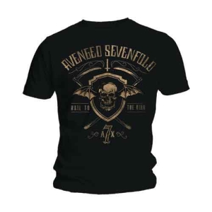 Avenged Sevenfold - Shield & Sickle Uni Bl  2 in the group MERCHANDISE / T-shirt / Hårdrock at Bengans Skivbutik AB (5526356)