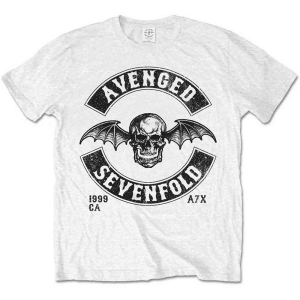 Avenged Sevenfold - Moto Seal Uni Wht     (M) in the group MERCHANDISE / T-shirt / Heavy Metal at Bengans Skivbutik AB (5526397)